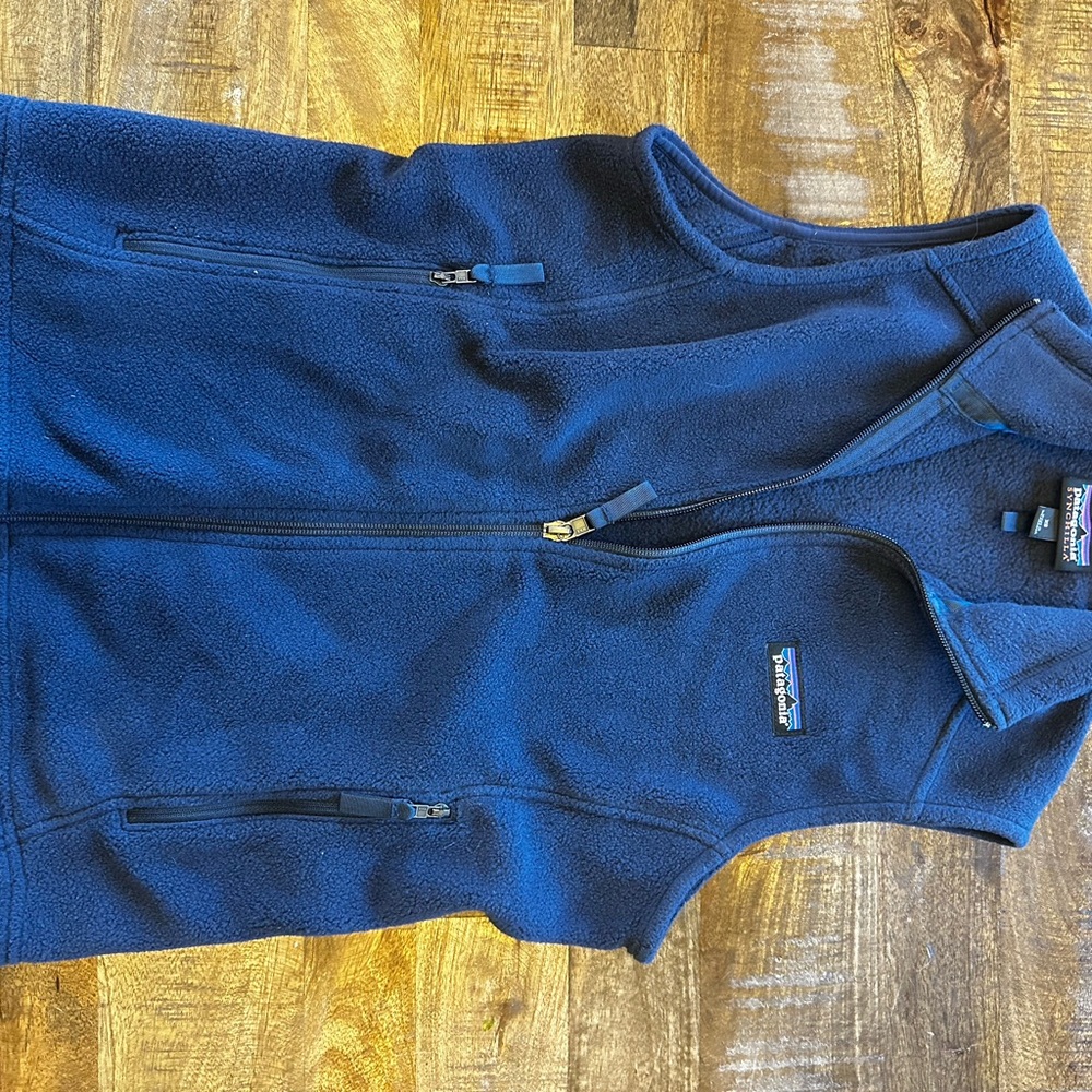Patagonia Navy Blue Fleece Vest